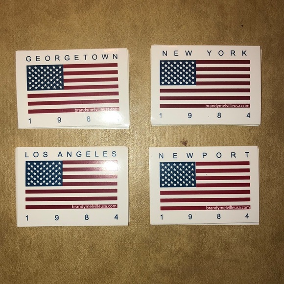Brandy Melville Accessories - BRANDY MELVILLE NY NEWPORT FLAG STICKERS